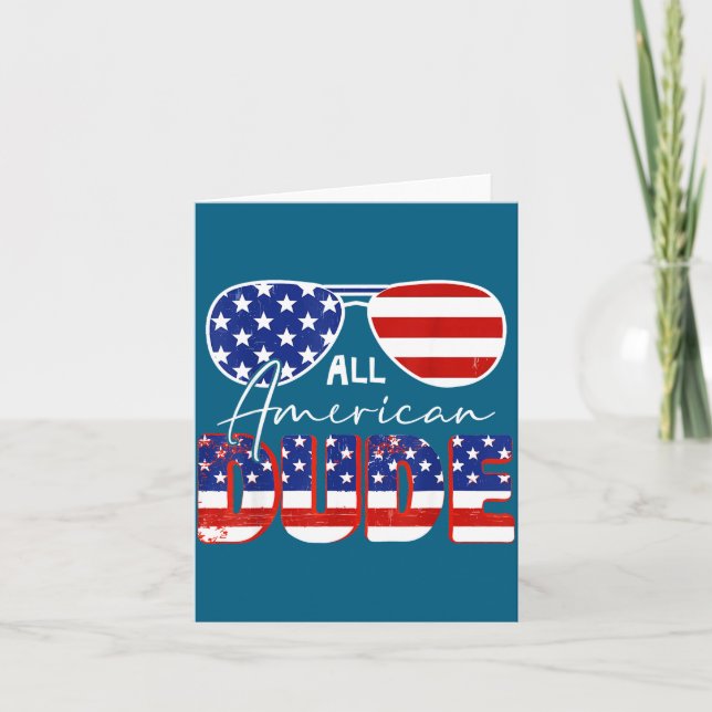 All American Kille 4 juli-design Kort (Framsida)