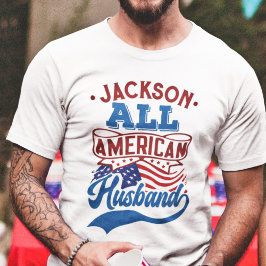 All american make 4:e July patriotisk familj T Shirt