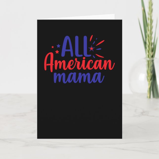 All American Mama Kort (Framsida)