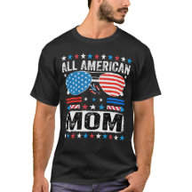 All American Mamma Patriotisk USA Mamma T-shirt