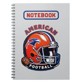All-American Matchdagsstämning – Vintagehjälmstil Anteckningsbok