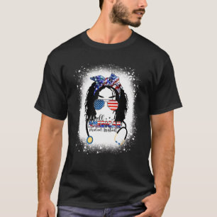 All American Medical Assistant Messy Bun Afro 4:e T Shirt