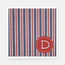 All-American Monogrammed Patriotic Stripe-design