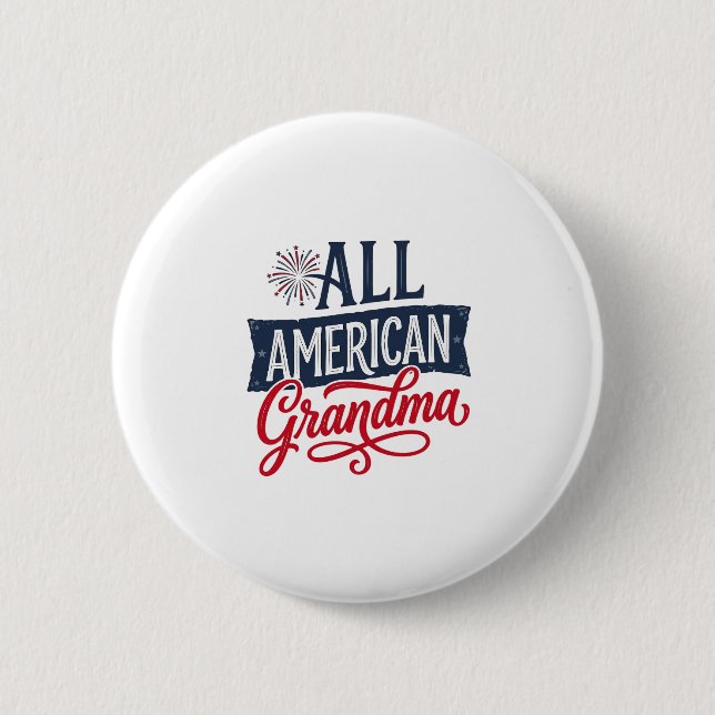 All American Mormor Patriotisk Eldshow Design_1 Knapp (Framsida)