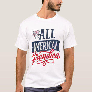 All American Mormor Patriotisk Eldshow Design_1 T Shirt
