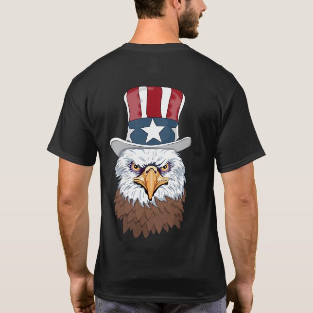 All American Örn farbror Sam T Shirt (Baksida)