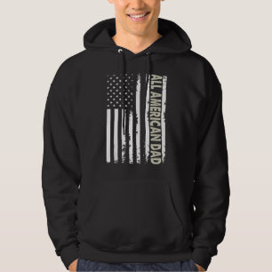 All American Pappa 4:e juli Fars dag Manar pappa Hoodie