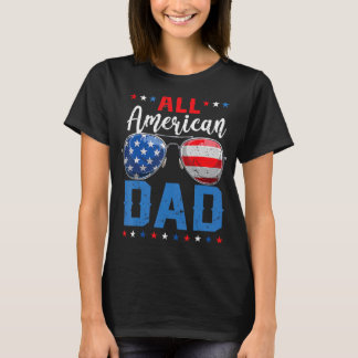 All American Pappa 4:e juli, USA:s familjematchnin T Shirt