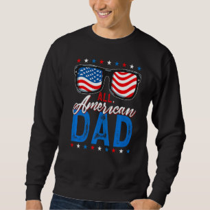 All American Pappa 4:e juli, USA:s familjerelateri Lång Ärmad Tröja