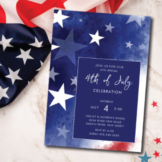 All American Party 4:e juli-inbjudan Inbjudningar