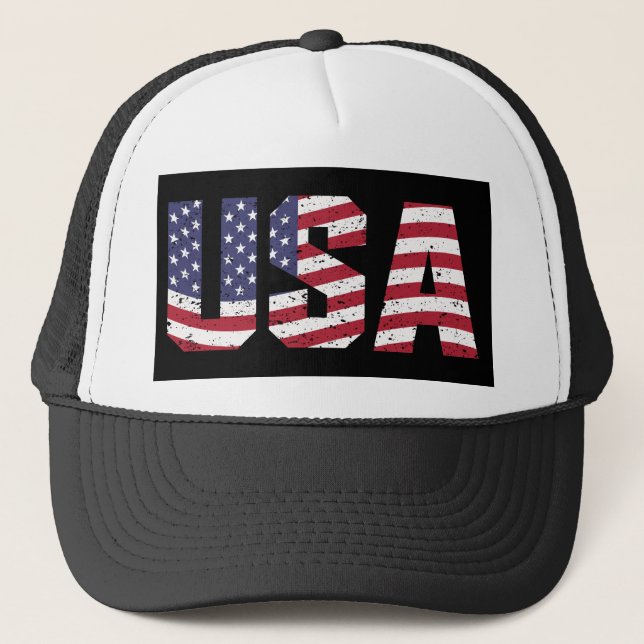 "All American" Patriotic USA Logotyp Keps (Framsida)