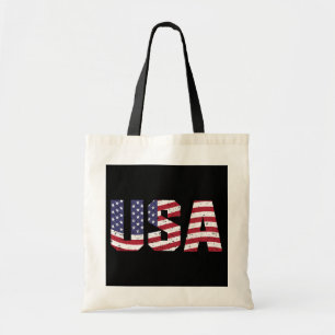 "All American" Patriotic USA Logotyp Tygkasse