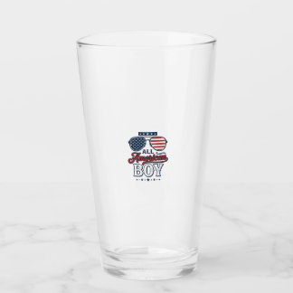 All American Pojke Patriotiska Solglasögon T-Shirt Glaskopp