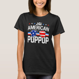 All American PopPop 4 juli familjematchande kostym T Shirt