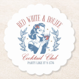 All American Red White och Boujee Underlägg Papper