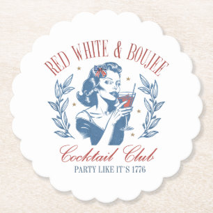 All American Red White och Boujee Underlägg Papper
