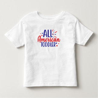 All American Småbarn 4:e juli T-Shirt för barn