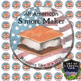 All American S'more Maker Runt Klistermärke