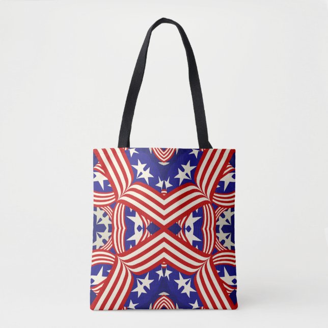 All American Star Spangled Tote Bag Tygkasse (Framsida)