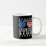 All American Stud Boy Land 4:e juli USA flagga Kaffemugg<br><div class="desc">All American Stud Boy Land 4:e juli USA flagga-gåva</div>