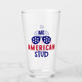 All American Stud Patriotiska Solglasögon Firande Glaskopp