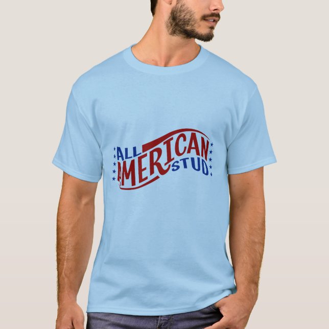 All American Stud T Shirt (Framsida)