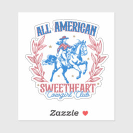 All American Swehoney Cowgirl Klubb Klistermärken