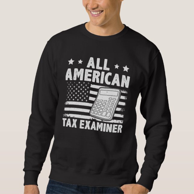 All American Tax Examiner Lång Ärmad Tröja (Framsida)