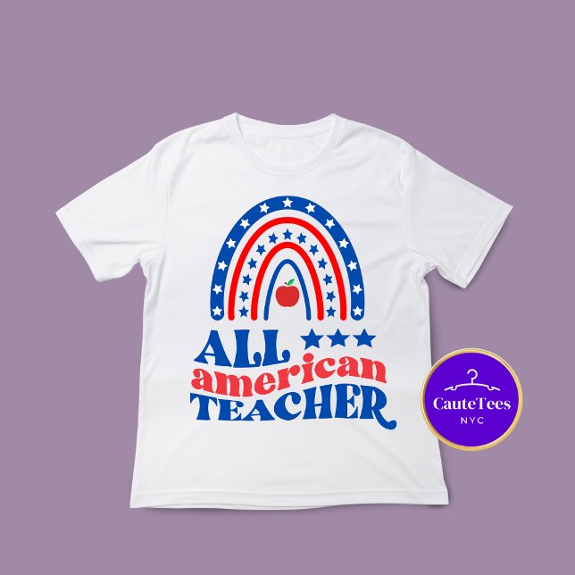 All American Teacher Back to school T-Shirt (Skapare uppladdad)