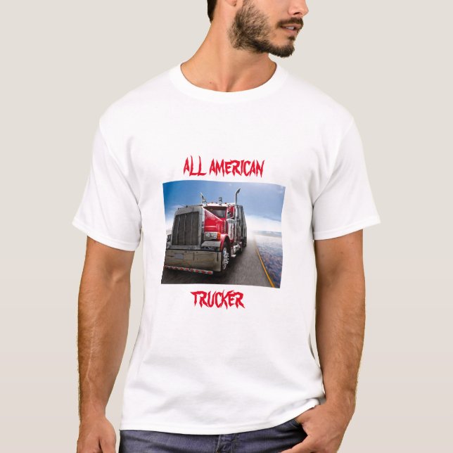 All American Trucker Tee Shirt (Framsida)