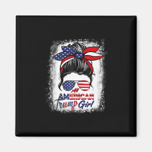 All American Trump-tjej 4 juli Rufsigt Upphostad P Magnet