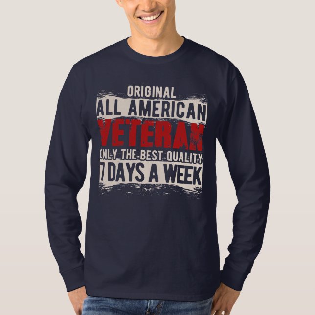 All American Veteran Manar Långärmad T Shirt (Framsida)