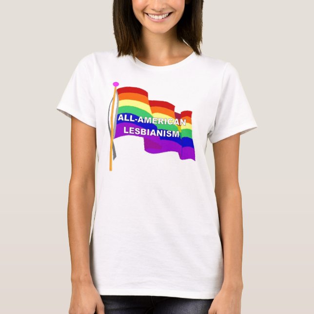 All-Amerikan Lesbianism T-shirt (Framsida)
