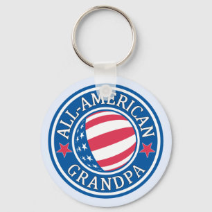 All-Amerikan morfar Nyckelring