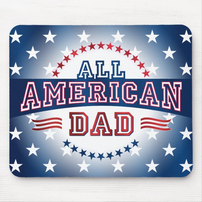 All-Amerikan pappa Mousepad Musmatta (Framsidan)