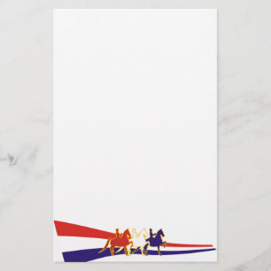 All amerikan stationära Saddlebred Brevpapper