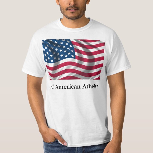 All amerikanateistskjorta tee shirt (Framsida)
