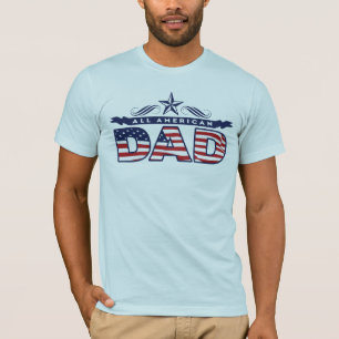 All amerikanpappaUSA patriotiska manar t-skjorta Tee