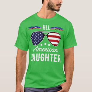 All amerikansk dotter 4:e juli-solglasögon (1) t shirt