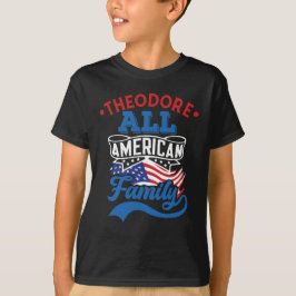 All amerikansk familj 4:e July patriotisk matchnin T Shirt
