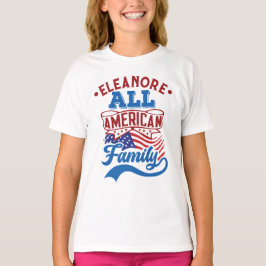 All amerikansk familj 4:e July patriotisk matchnin T Shirt