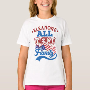 All amerikansk familj 4:e July patriotisk matchnin T Shirt