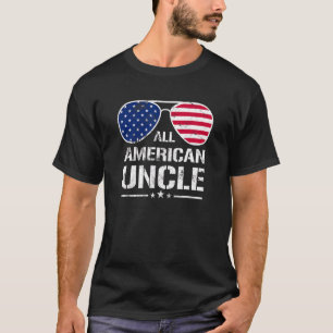 All amerikansk farbror American Flagga Patriotic 4 T Shirt