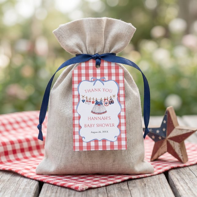 All Amerikansk Flickas Bebisbad Presentetikett (Skapare uppladdad)