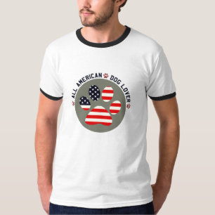 all amerikansk hund älskare t shirt