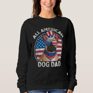 All Amerikansk Hund Pappa Fars Dag Amerikansk Flag T Shirt