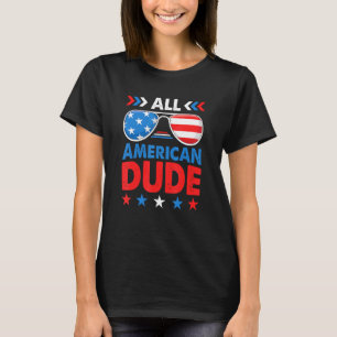All amerikansk kille 4:e juli Sunglasses Boys Kids T Shirt