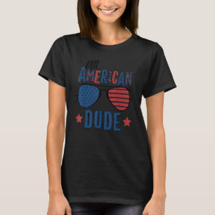 All amerikansk kille 4:e juli Sunglasses Boys Kids T Shirt
