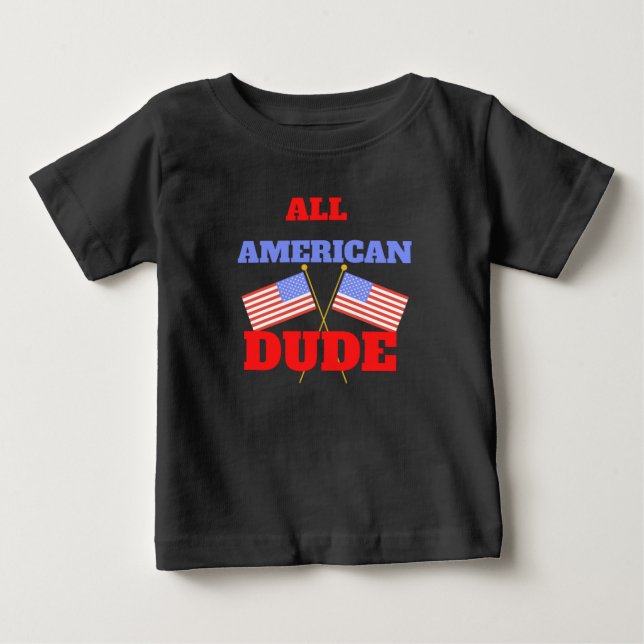 ALL AMERIKANSK KILLE T SHIRT (Framsida)
