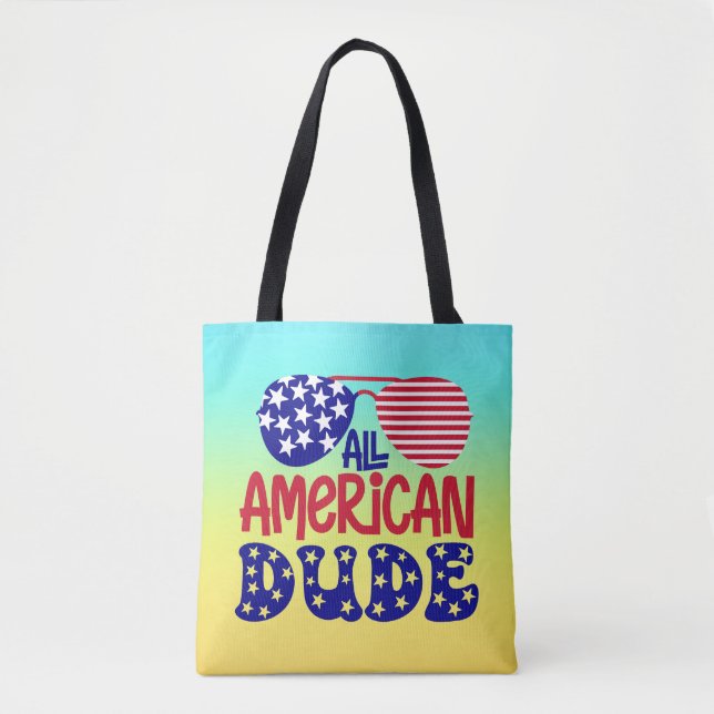 All amerikansk kompis-32286 tygkasse (Framsida)